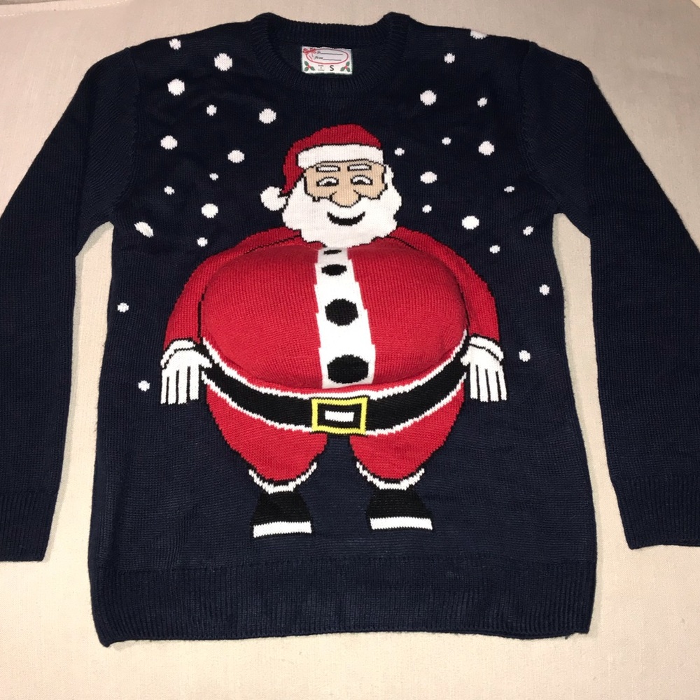 Beer Belly Santa Ugly Xmas Sweater